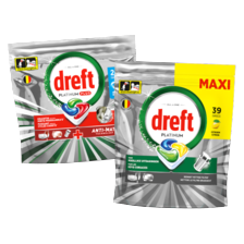 Dreft Platinum+ vaatwascapsules